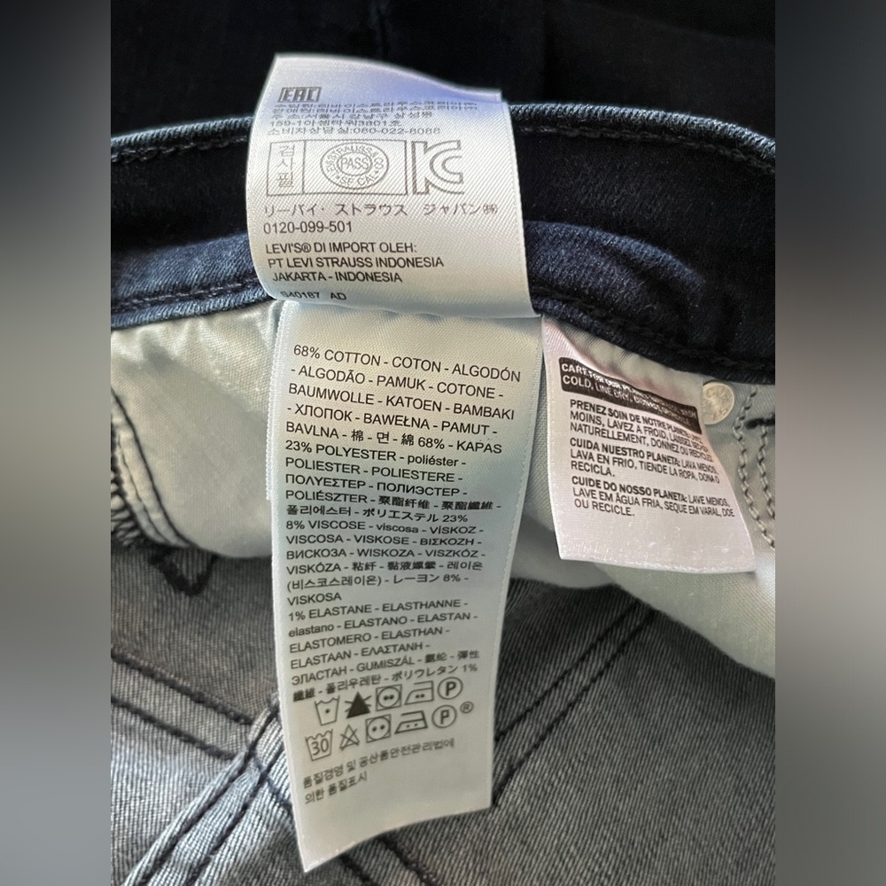 Women’s Levi Strauss Blue Jeans Capri’s Size 10 - Picture 13 of 15